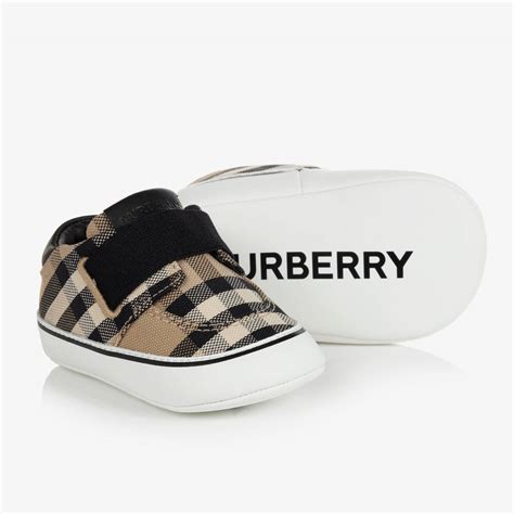 Burberry designer baby shoes